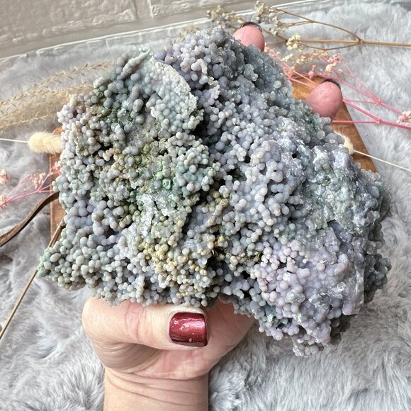 Gorgeous Large Grape Agate Raw Specimen - Picture 7 of 10